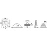 Палатка HIGH PEAK ONTARIO 3 синий HP-10171